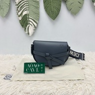 LOEWE Mini Gate 藍色馬鞍包 斜肩包 2023年
