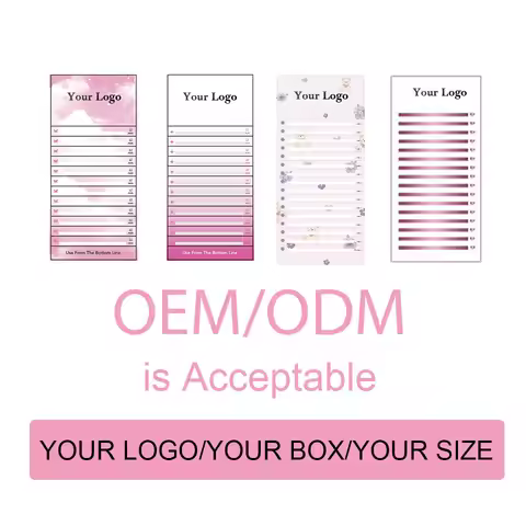Customize Eyelash Private Logo Eyelash Extensions Personal Eyelashes Free Design Logo Eyelash ODM OE