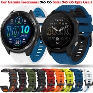 Silicone Band For Garmin Forerunner 965 955 Solar 945 935 Epix Pro Gen 2 51mm 47mm Epix2 QuickFit 26