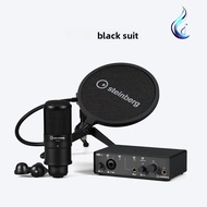 YAMAHA Steinberg IXO12 Black Podcast Starter Pack USB-C Audio Interface Condenser Mic Live Streaming