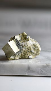 ✨【🇪🇸西班牙黃鐵礦「愚人金」—雙金礦】✨ 雙立方體！雙倍招財力Pyrite