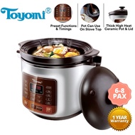 Toyomi 4.0L Electric Stew Cooker HH 6080 1 Year Warranty