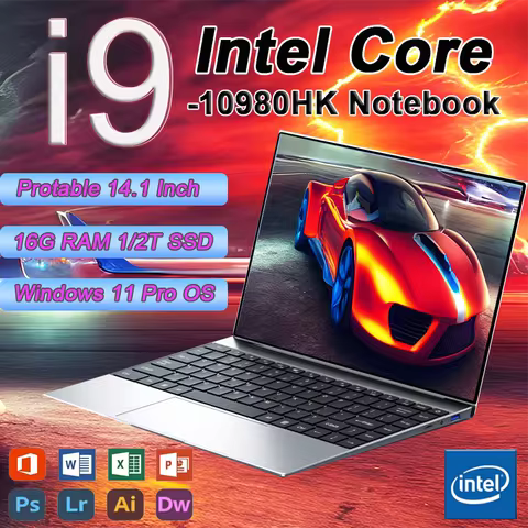 Windows 11 Pro i9 Laptop Intel Core i9 10980HK Gaming Laptops 16GB DDR4 1TB SSD FHD Gamer Computer N