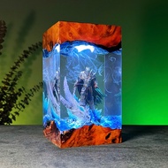 Arthas Universe WoW High Quality 3D Epoxy Resin Lamp – Handmade Fantasy Decor Night Light for Gamers