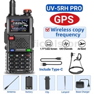 BAOFENG UV-5RH PRO Walkie Talkie 10W GPS0 640 Channels Type-C Charging NOAA Weather Radio EU Plug