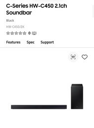 全新未拆盒三星喇叭 揚聲器 Samsung C-Series HW-C450 2.1ch Soundbar