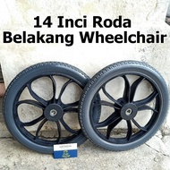 Wheelchair Rear Wheel Tyre 14 Inch Roda Belakang Kerusi oku Roda 14 Inci 1 Pair TIRE tayar mati