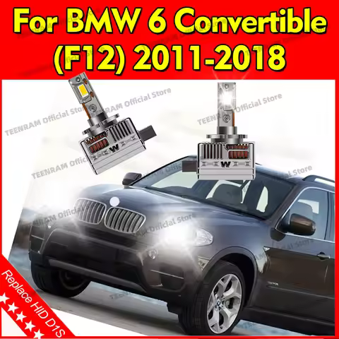 2x Headlight Bulbs D1S D1R HID To LED CSP 50000LM UPGRADE Lamp For BMW 6 Convertible F12 2011-2018 2