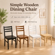 Familystar2u Simple Wooden Dining Chair For Family Home Use Cafe Airbnb Homestay Condo Simple Furnit