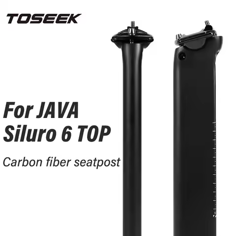 Ultralight Carbon Fibre TOSEEK Seat Post For JAVA Road Bike Siluro 6 TOP Wind Breaking Seat Tube Jav