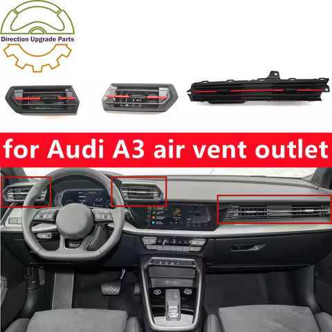 For Audi A3 8Y 2021-2024 Dashboard AC Vents Air Vent Outlet Silver Red Green 8Y1 820 901 902 951 A