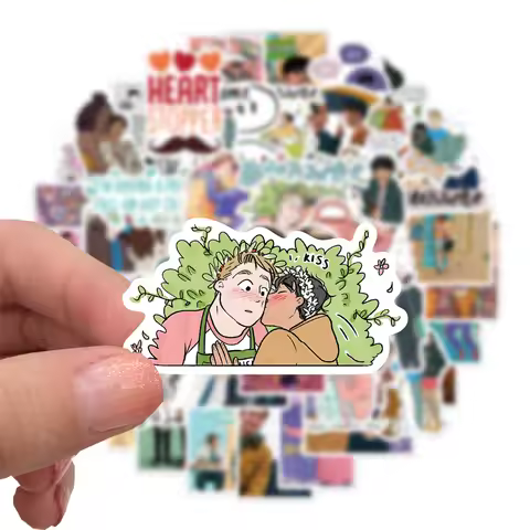 50PCS UK TV Drama Heartstopper Charlie Nick Cartoon Anime BL Graffiti Stickers for Luggage Laptop St