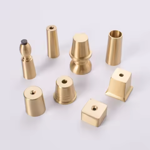 Gold Brass Table Chair Sofa Bed Cupboard Dresser Leg Cup Furniture Leg Cover Metal Ferrule Foot Prot