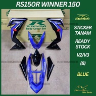 [READY STOCK] COVERSET/BODYSET HONDA RS150/RS150R V2 WINNER 150 (8) BLUE