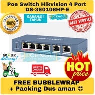 Hikvision 4 Port Poe Switch DS-3E0106HP-E Unmanaged Pro Series