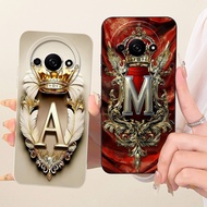 For Redmi A3 Case Cover Luxury Fashion A-Z Letters 2D Painted Phone Case 23129RN51H 23129RN51X