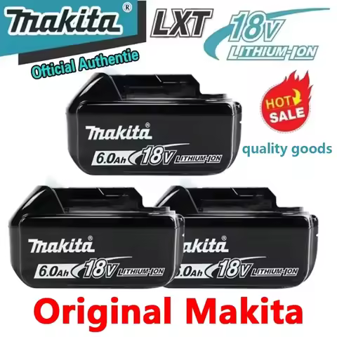 Original Makita 18V Battery Rechargeable Power Tool Makita 18V Battery, Replaceable 5Ah/6Ah Battery 