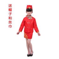 舞蹈系列 幼兒童高鐵乘務員衣服女童空姐制服西餐廳服務員工作服表演出服裝