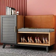 SAFFRON Contemporary Shoe Cabinet Bench