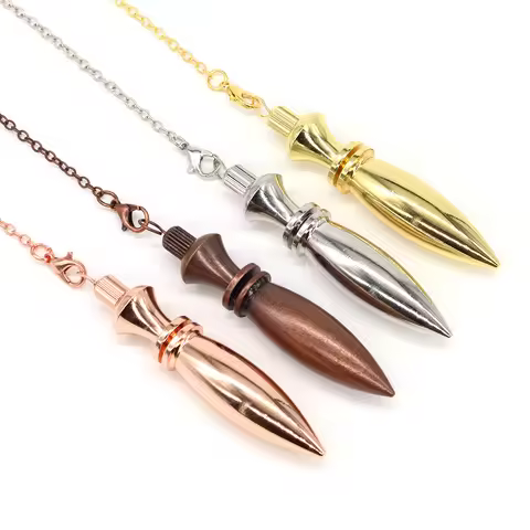 Copper Metal Pendulums Dowsing Divination Meditation Pendulum Brass Pendant Healing Heavy Dowser Rei