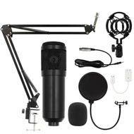 BM800 USB Condenser Microphone for PC Studio Microphone Kit Podcasting Recording