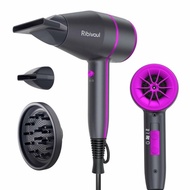 [3820] Ribivaul 1700W Portable Blow Dryer, Fast Drying Negative Ion Hairdryer Styling Tool, 3 Heat S