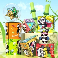 1pcs Style Random Cube Folding 3D Panda Cube Cube 3D Panda Stress Relief Cube