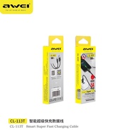 AWEI CL-113T 5A USB TO TYPE-C 30CM POWERBANK CABLE