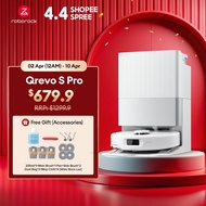 【BEST VALUE】Roborock QR 798/Qrevo S Pro/C Pro Robot Vacuum 18500Pa Liftable Mop, Dual Anti-Tangle, H