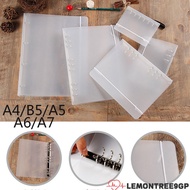 LEMONTREE9GP A4/B5/A5/A6/A7 Notebook Shell Vintage  Plastic Shell Refillable Stationery Ring Binder