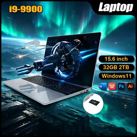 2026 New Latest 15.6 Inch 4K HD Laptop Intel Core I9-9900 16GB RAM 1TB SSD Windows 11 Ultra Slim Por