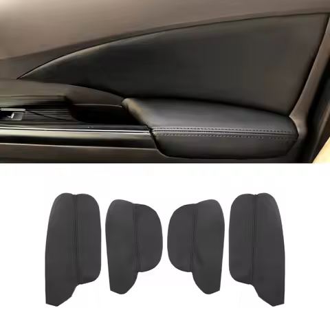 For Honda CRV 2012 2013 2014 2015 2016 2017 4PCS Interior Microfiber Leather Car Door Panel Armrest 