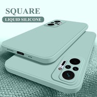 For Xiaomi Redmi Note 10 4G Note 10 5G Case Square Liquid Silicone Case Redmi Note 10 Pro Full Camer
