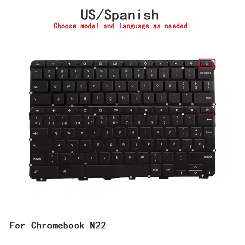 New US Spanish Language Keyboard For Lenovo Chromebook N22 Notebook PC Replacement Keyboard