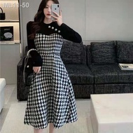 Houndstooth Dog Clothes For Women Big Maternity Celebrity hot high end Fat Brother Frankincense Small Thin Wind And skirt