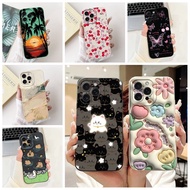 6.1'' Casing For iPhone 15 Pro Case Aesthetic Cute Cat Fashion Funny Silicone Phone Case For iPhone 