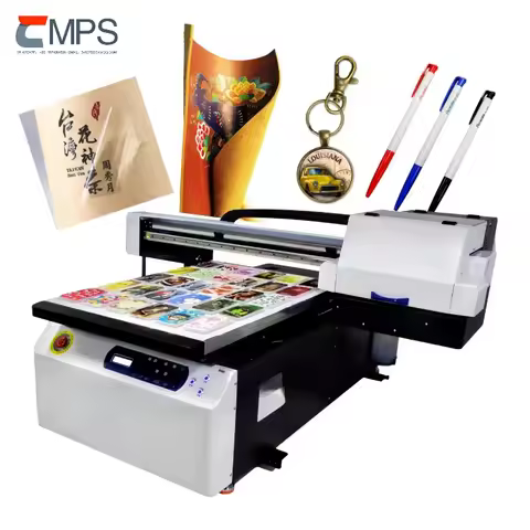 A3 A2 A1 6090 Size Uv Flatbed Printer With Varnish Xp600 I1600 I3200 Heads Good Price Uv Printing Ma