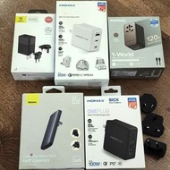 Momax 1-World 旅行充電器 快充 插頭 轉插器 包順豐 Worldwide Traveller's Adapter Switch USB-C PD Quick Charger GaN 旅遊