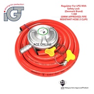 IGT Type A120 Gas Regulator for LPG W/O EFV With SAFETY LOCK (Denmark Brand)