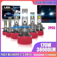 Flux-Seven Aurora Pro 38000LM LED Headlight Bulb for Car H4 H11 HB4 HB3 3 Year Warranty Super Bright