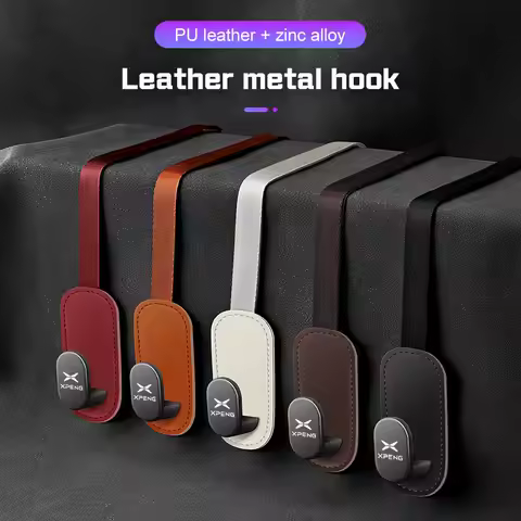 Leather Car Seat Back Hook For Xpeng P7 G3 G6 G3i G9 P5 X9 X2 N5 F30 H93 Beta 2019 2025 Vehicle Hook
