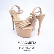 Jojo Bragais Margarita Nude-Matte 6.5-Inch High Heels | Pageant Heels | Platform Heels