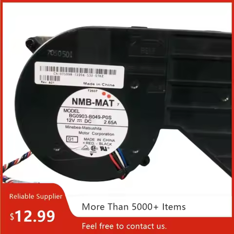 High-Power 12V Server Fan: NMB BG0903-B049-P0S-D1 (2.65A, 31.8W, 138x93x33mm, 4-Pin) for Dell GX280/