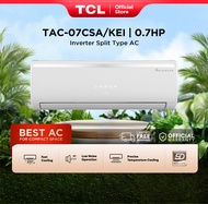 TCL 0.7HP Inverter Aircon Split-type Air Conditioner TAC-07CSA/KEI (White)