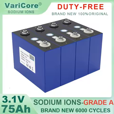 2.9v/3.1V 75Ah Sodium-Ion battery DIY 4s 8s 12v 24V RV Motorcycle Electric Car travel Solar inverter