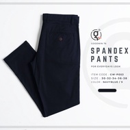 GOODWIN - P053 SPANDEX PANTS กางเกงขายาวผู้ชายผ้ายืด สีพื้น