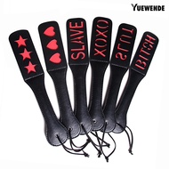 [COD] Sex Double-deck Slave Paddle Butt Whip Faux Leather Spanking Flogger Bondage