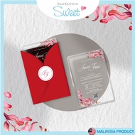 Kad Kahwin Crystal Acrylic Wedding Invitation Card Exclusive VIP / Kad Jemputan Kahwin Elegant