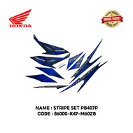 HONDA DASH 125I Stripe Set BLUE Coverset Sticker 86000-K47-M60ZB