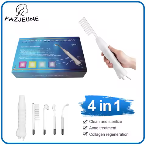 Electrotherapy Wand High Frequency Electrode Wand Neon Argon Electrode Glass Tube Wand Skin Tighteni